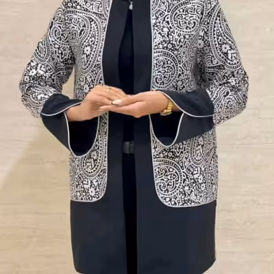 مانتو کتی زنانه کرپ مدل تافته مدل خاتون 9850