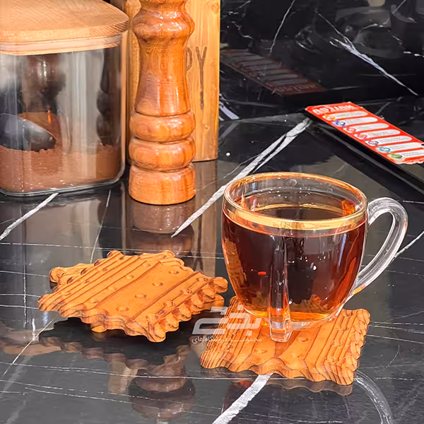 زير ليواني 3 عددي طرح بيسکويت چوبي