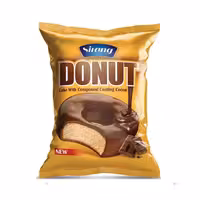 کیک روغنی حلقه ای وانیلی روکش شکلات 60 گرمی (کارتن عمده 24 عددی)