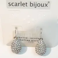 گوشواره میخی آویز نگین دار اسکارلت بیژوکس آلمان کد 1032 (ارسال رایگان )