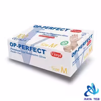 دستکش وینیل اوپی پرفکت OP-Perfect سایز مدیوم  بسته 100 عددی