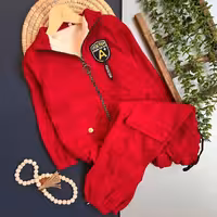 سویشرت و شلوار مخمل  اسپرت داخل خز در 3رنگ و سایز3تا8سال