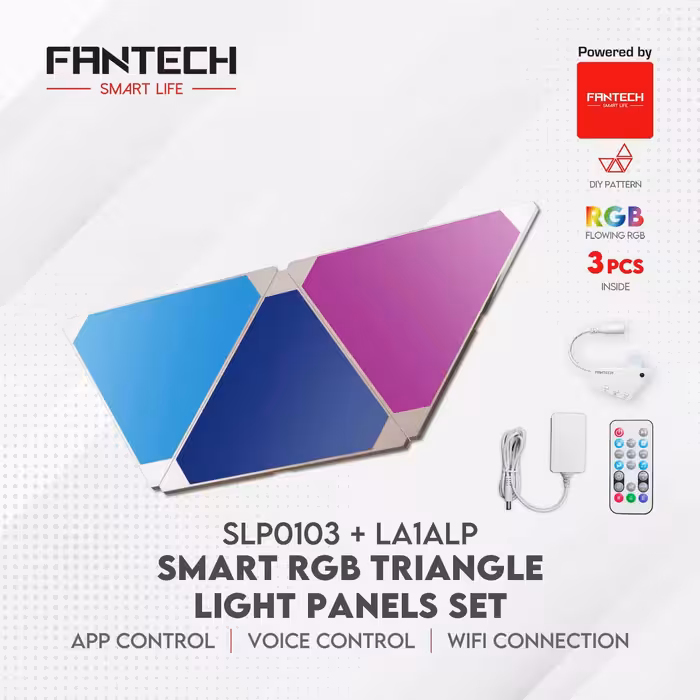 خرید پنل هوشمند روشنایی 3 تکه FANTECH SMART RGB با بهترین قیمت