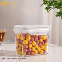 ظرف شیشه ای مستطیل دربدار لیمون 2153