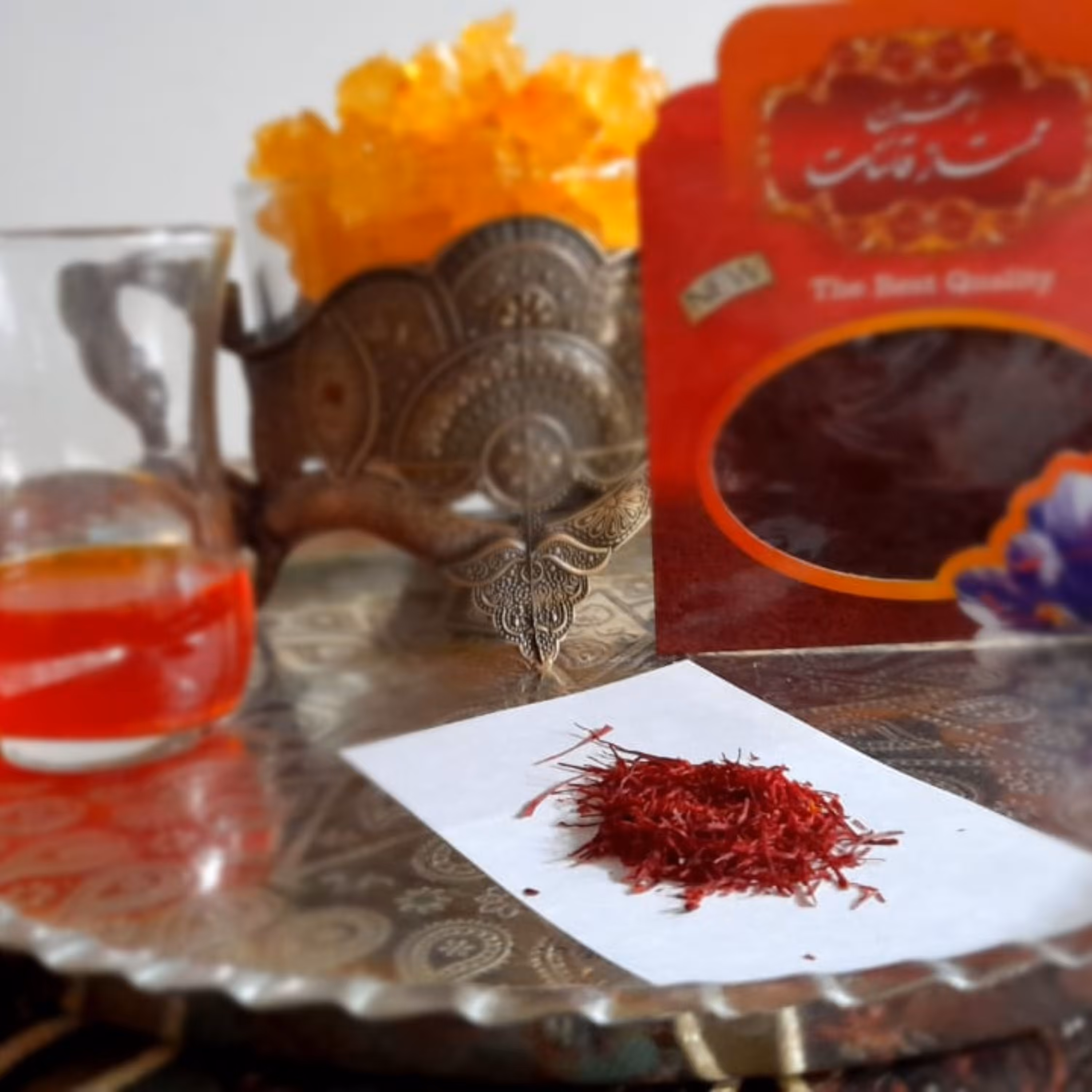 زعفران ممتاز قائنات پک 5 مثقالی ارسال رایگان