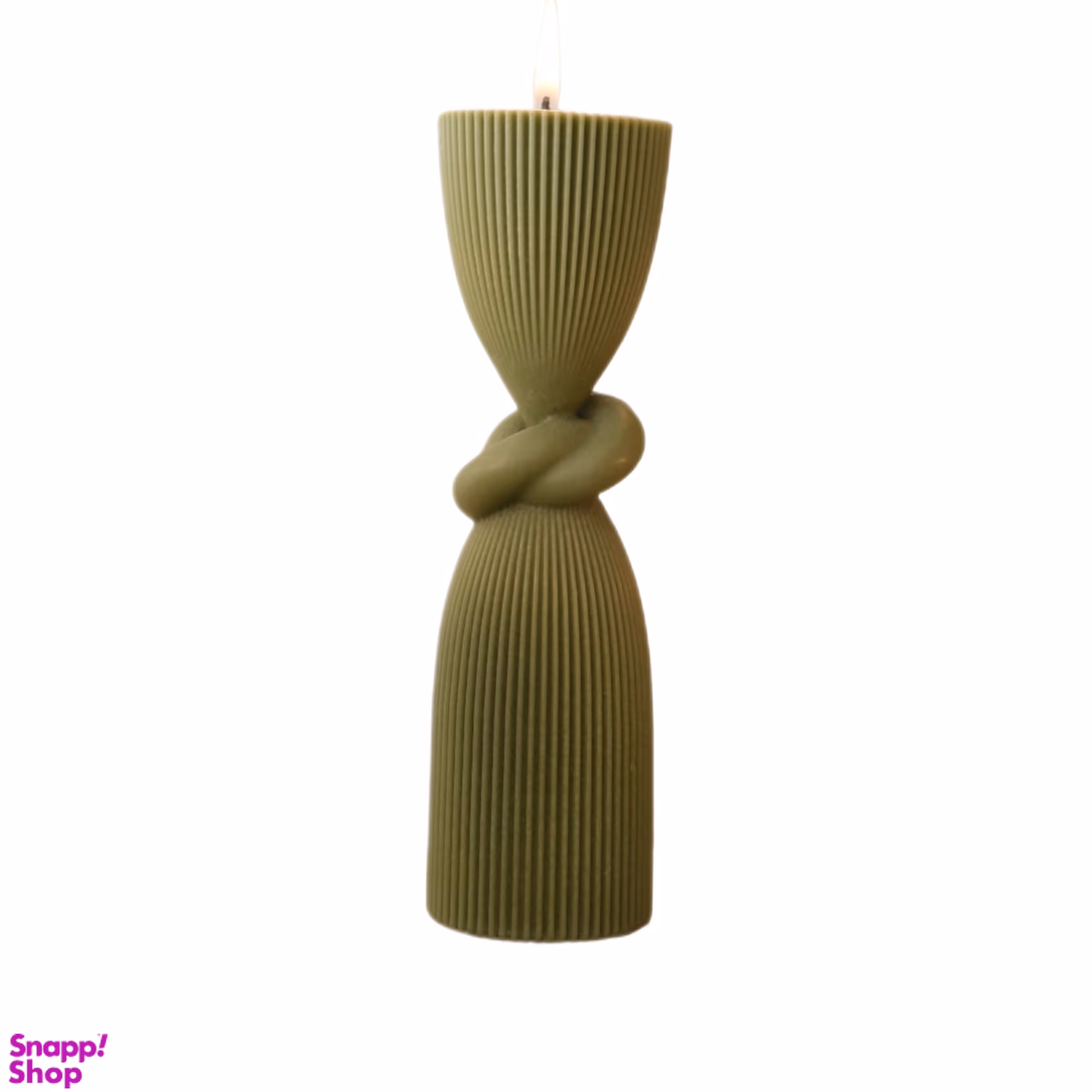 شمع استوانه شیاردار طرح گره