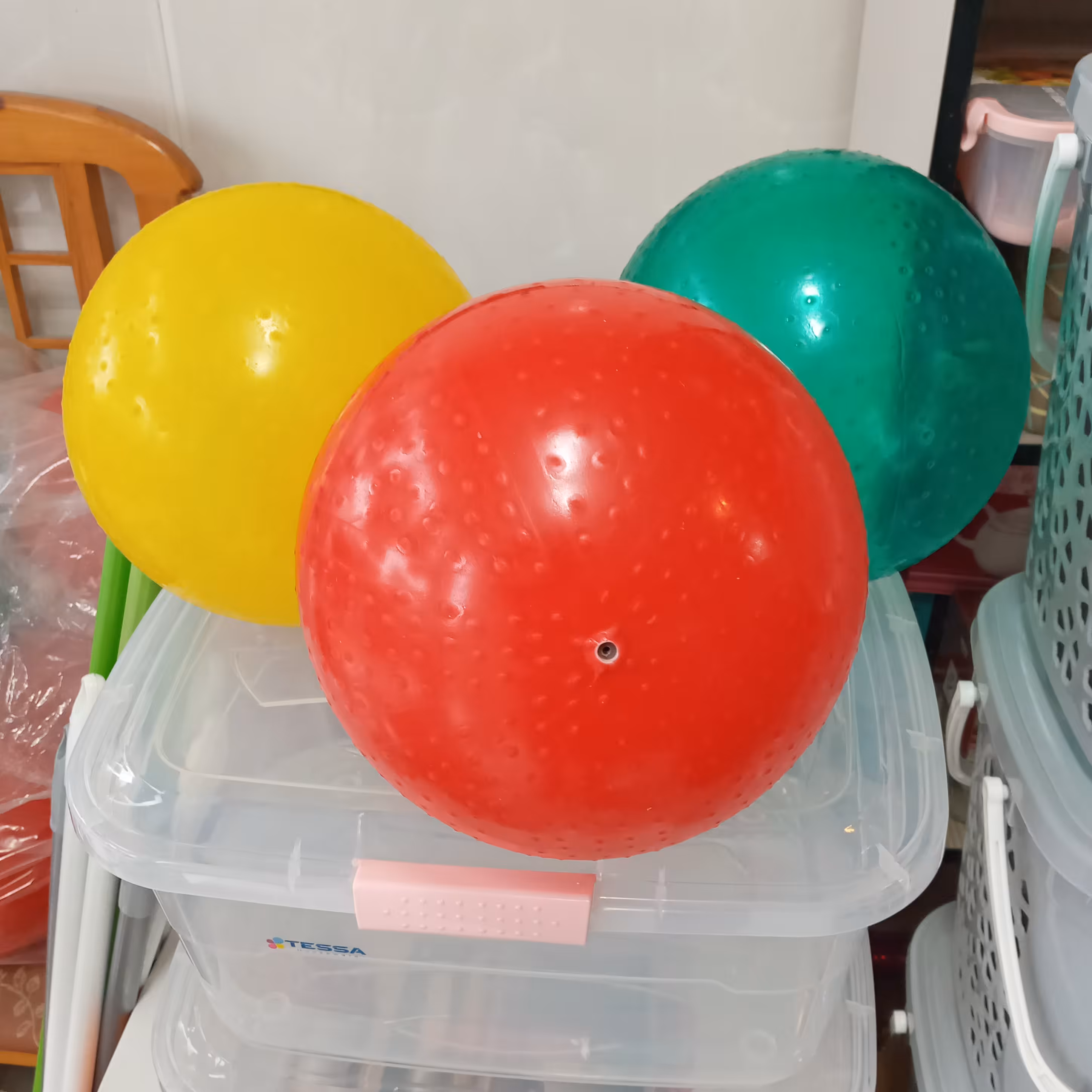 توپ بادی شیشه ای 3 عددی با ارسال رایگان