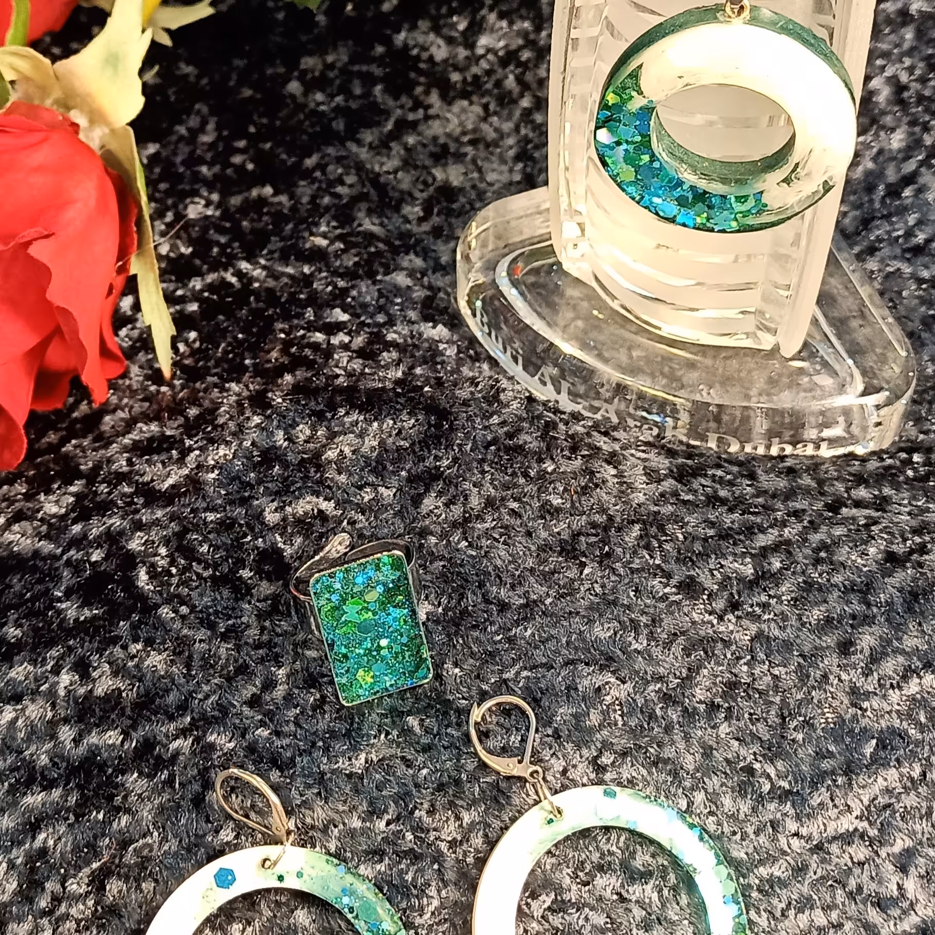 نیم ست سبز ابی