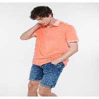 تی شرت یقه پولو صورتی مردانه نارنجی با تناسب معمولی برش 0611326 84339 Mavi