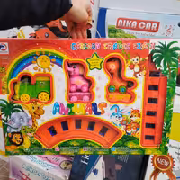 قطار   حیوانات با وسایل یل بازی و موزیکال 