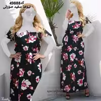 پیراهن ساحلی نیوشا سفید صورتی