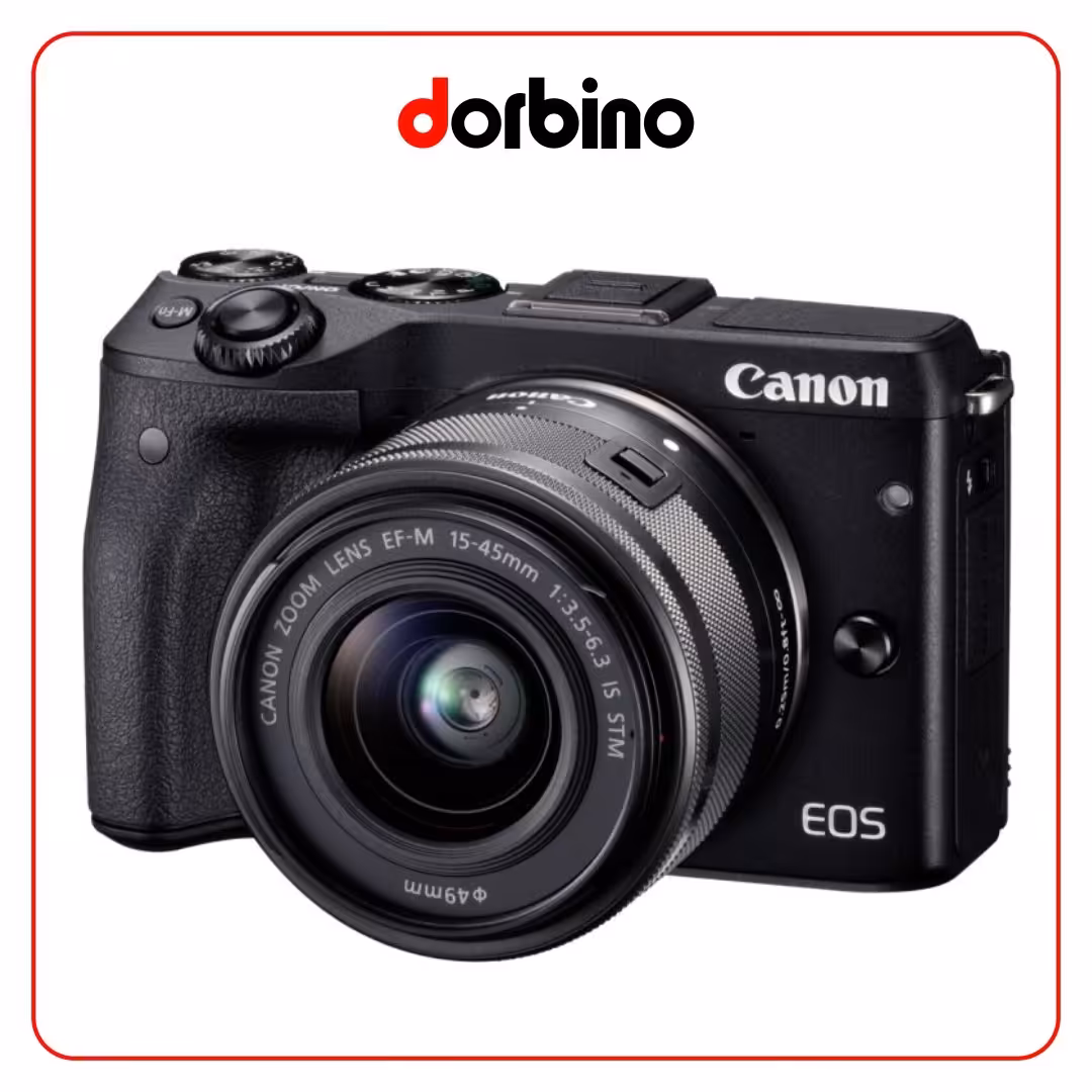 دوربین عکاسی کانن Canon EOS M3 Camera with 15-45mm Lens (Black) - فروشگاه دوربین دوربینو