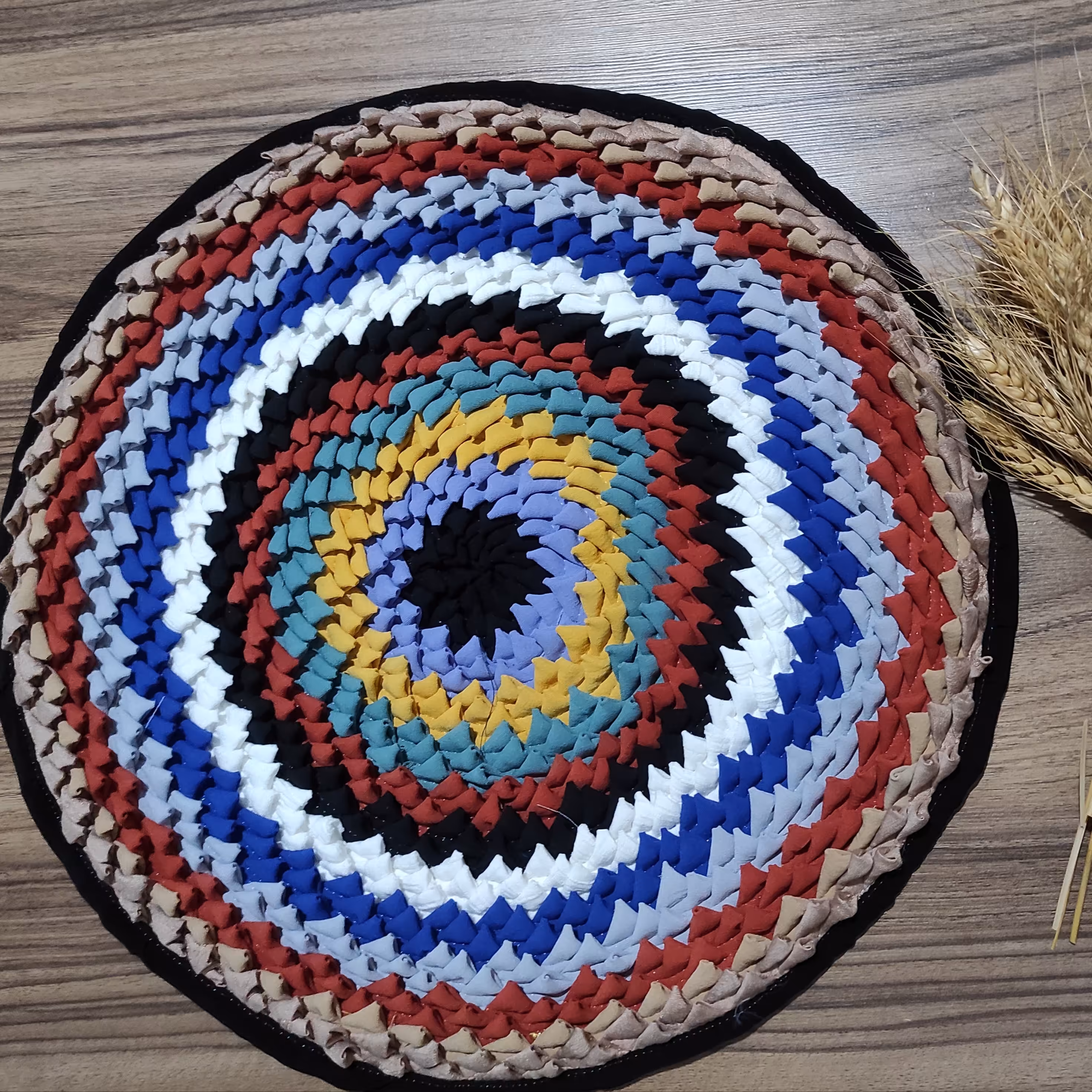 رومیزی چهل تیکه دایره کوچک