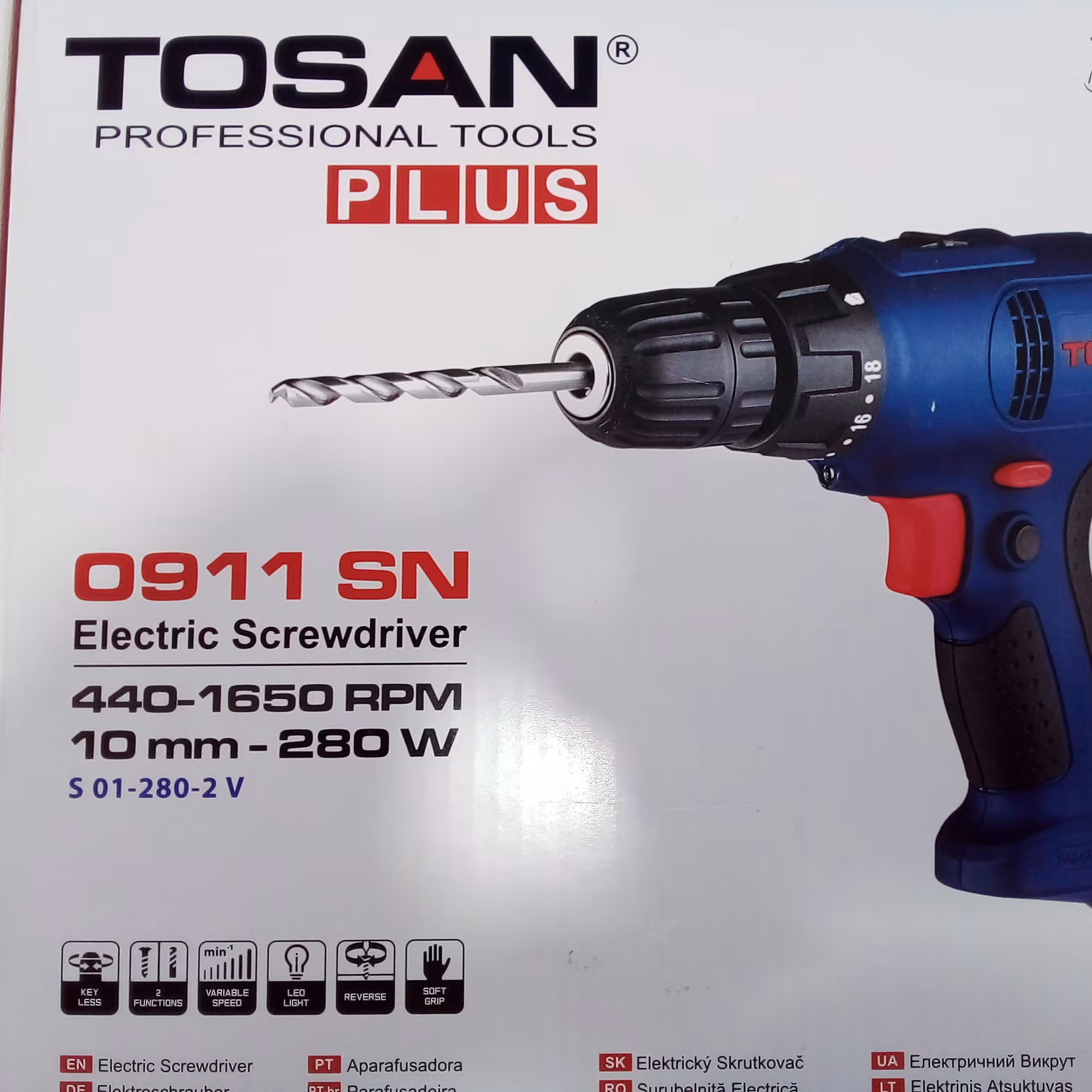 دریل پیچ گوشتی برقی توسن 10 میلیمتری 280 وات 0911SN