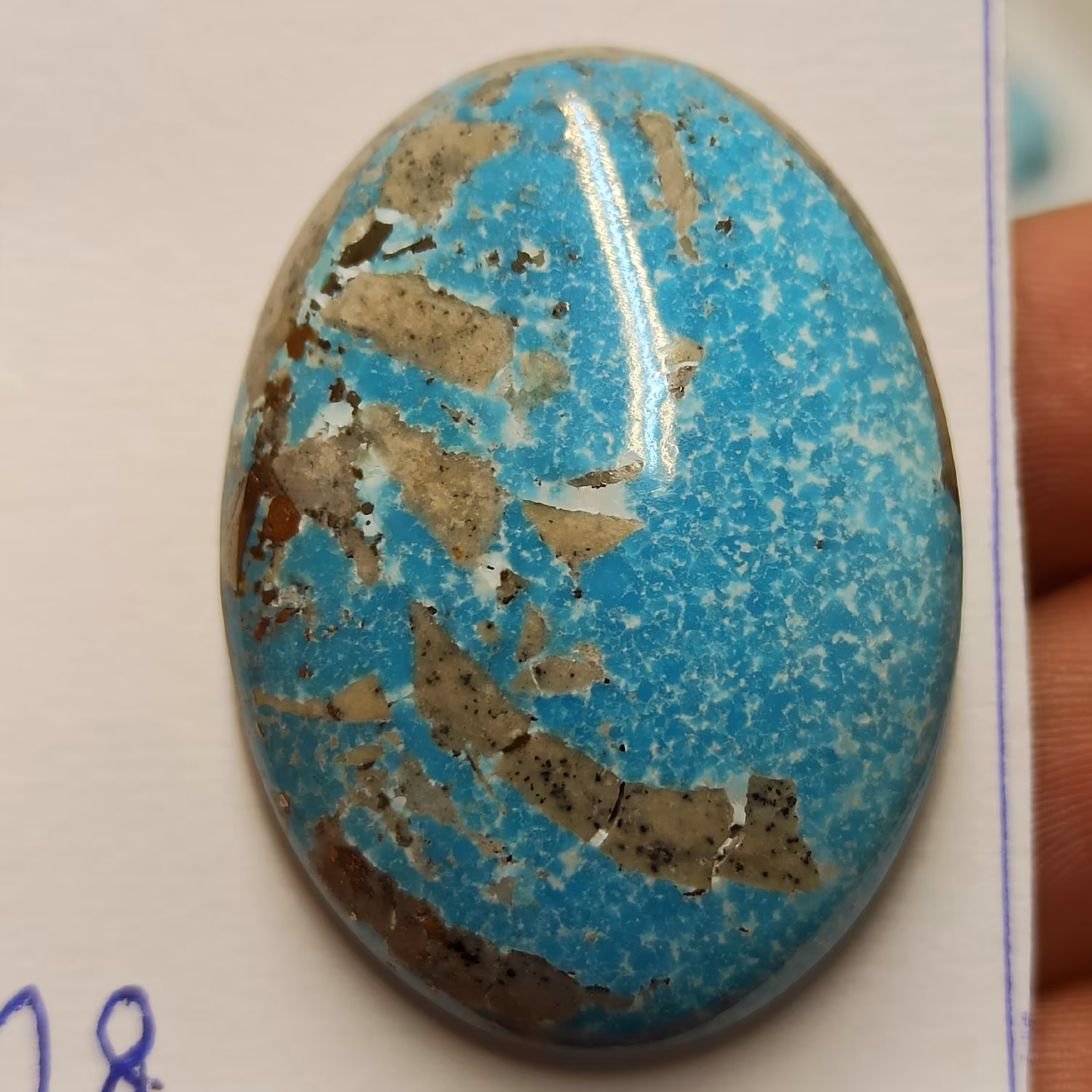 سنگ فیروزه طبیعی سایز درشت  شجر  