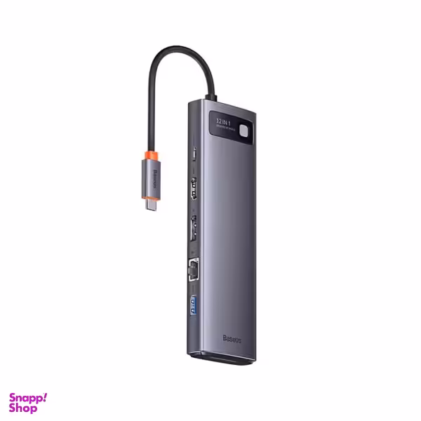 هاب 12 پورت باسئوس مدل Metal Gleam Multifunctional Type-C 100W WKWG020213