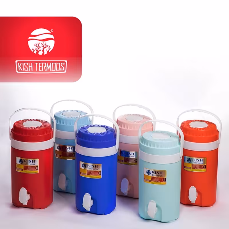 کلمن3لیتری کیش ترموس  رنگ آبی  موجود است 