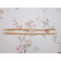 دستبندبرندوای اس ایکس رنگ ثابت طرح طلاکیفیت عالی کد5