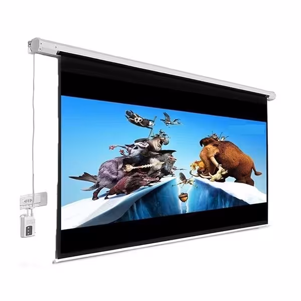 پرده نمایش اسکوپ با ابعاد 1.8&#xD7;1.8 متر برقی