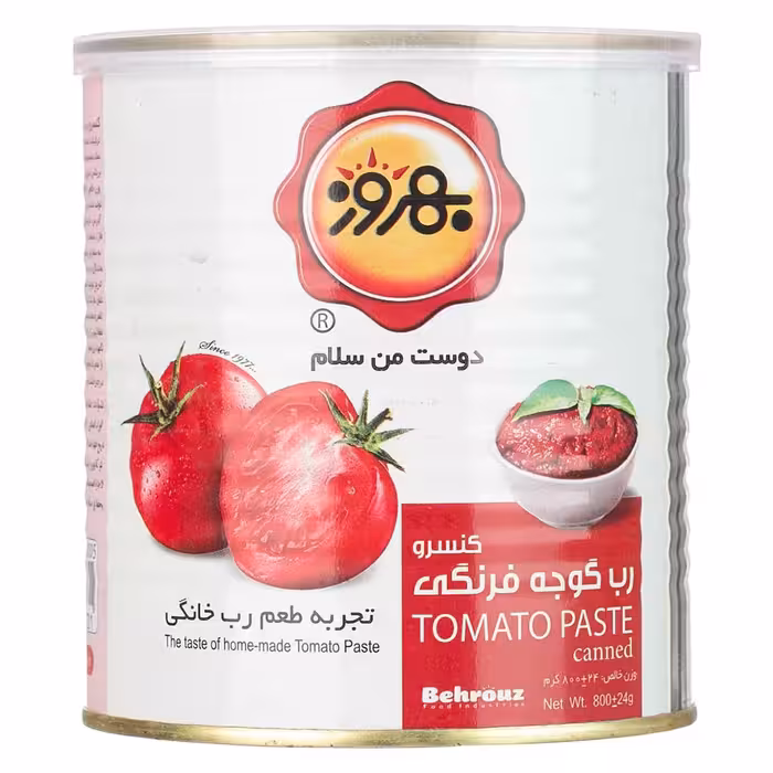 کنسرو رب گوجه فرنگی بهروز مقدار 800 گرم