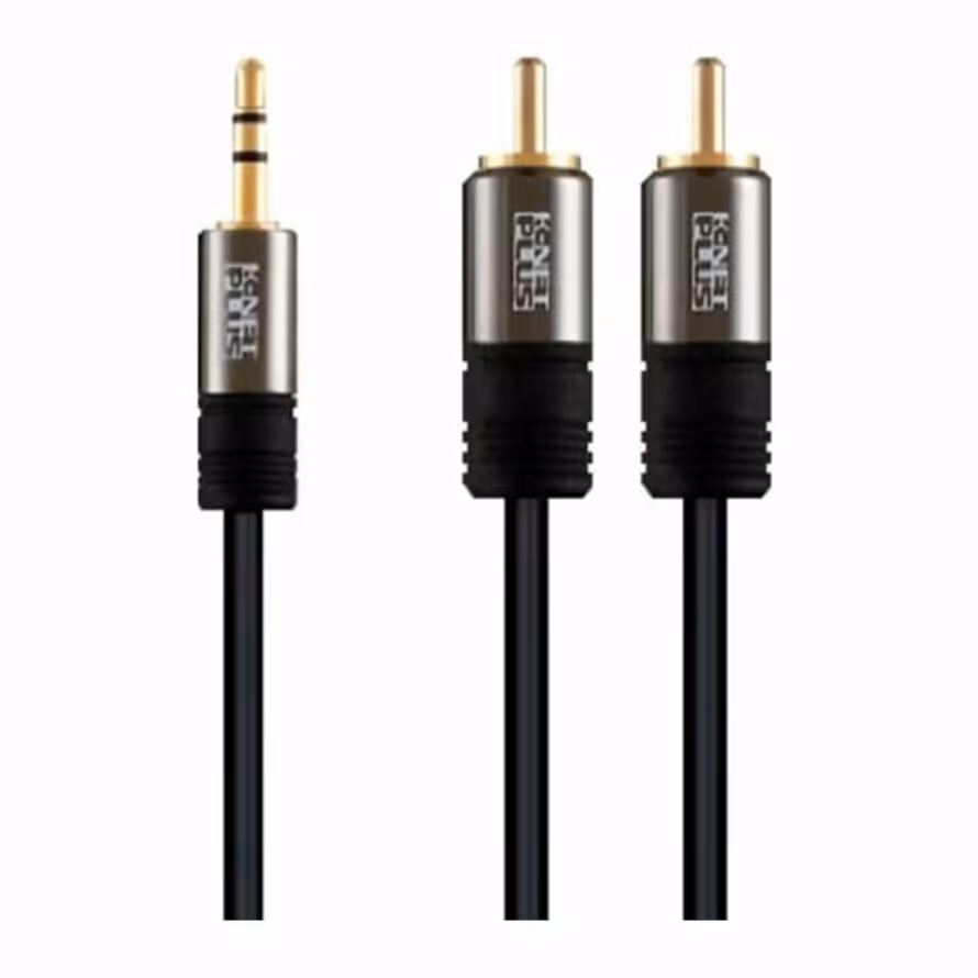 کابل تبدیل جک 3.5 میلی متری به RCA کی نت پلاس KP-C1001