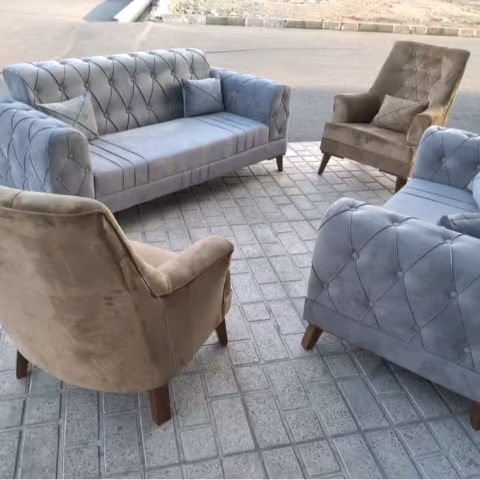 مبل راحتی چستر یونانی 7 نفره رنگ بندی به دلخواه مشتری عزیز ( پس کرایه )