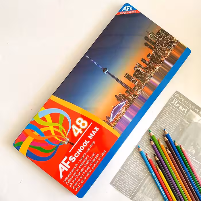 مدادرنگی48رنگ فلز اسکول مکس