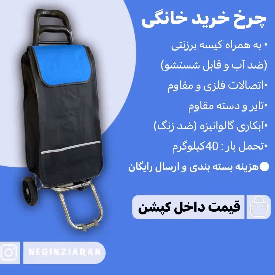 چرخ خرید آبی کد (533) تاشو - ارسال رایگان 
