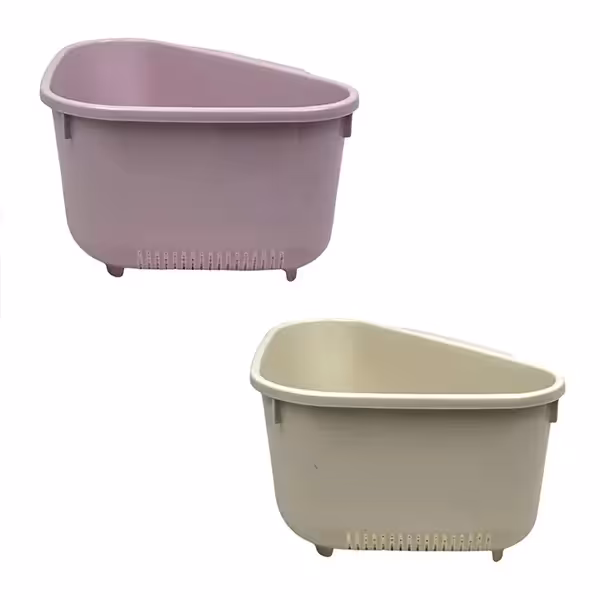 سبد تفاله گیر یاس چاپدار لیمون