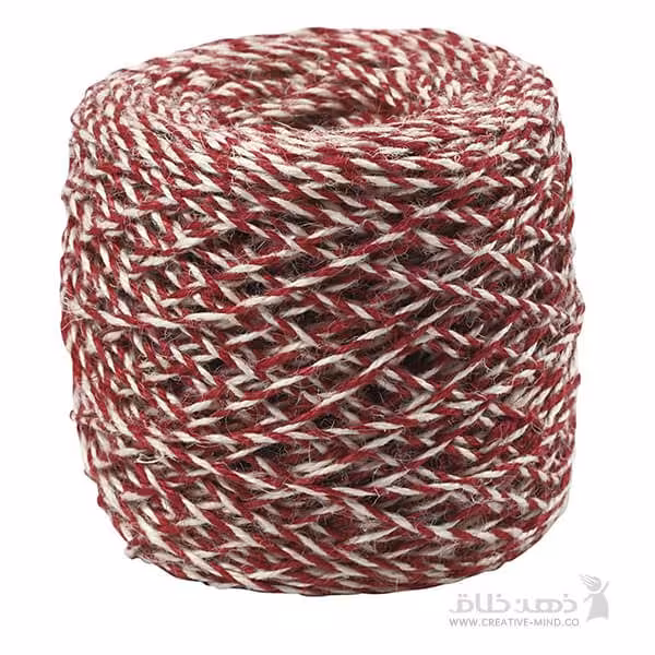 نخ کنف قرمز و سفید