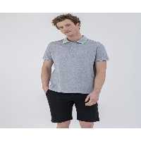 تی شرت یقه پولو خاکستری مردانه YAKA چوگان بافتنی Paul Shark Paul&amp;Shark