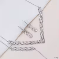 سرویس نقره جدید جناقی زنجیری عیار 925 کد 1211