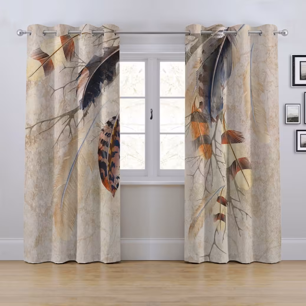 پرده پانچی مدل پر ابعاد عرض145 ارتفاع280