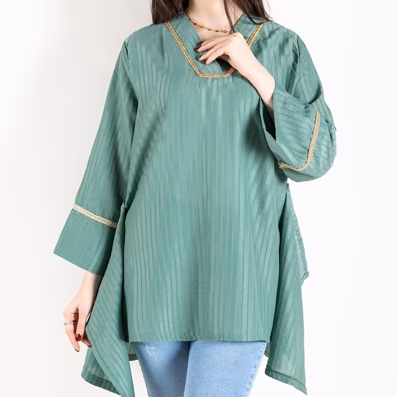 مانتو تابستانه سایز بزرگ تونیک سایز بزرگ فری 36 تا 52 ارسال رایگان