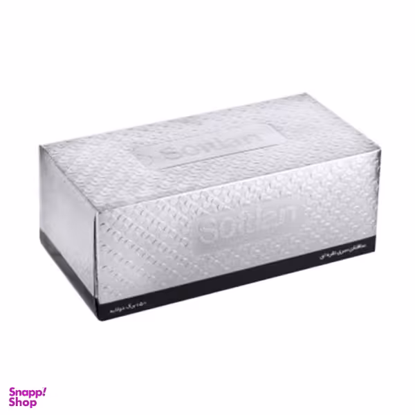 دستمال کاغذی 150 برگ سافتلن سری نقره‌ای