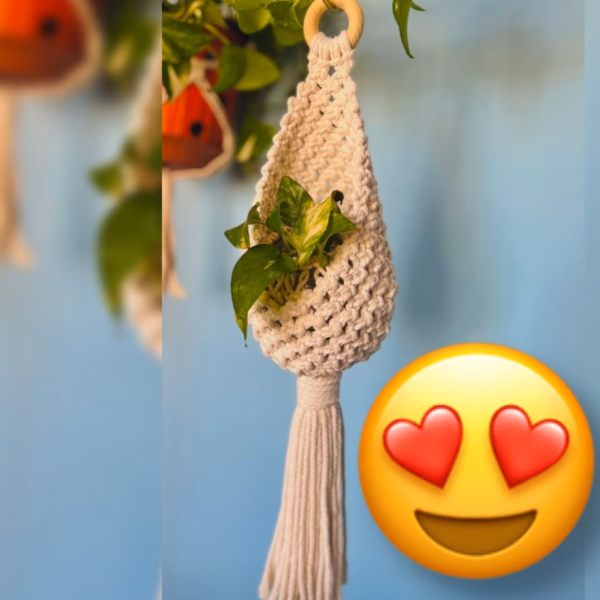 آویز مکرومه برای گلدان