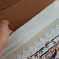 محافظ ریشه فرش ابعاد قالیچه یک و نیم متری(مستقیم از تولید کننده بخر) بهترین نوع حریر  رو برای این محصول در نظر گرفتیم