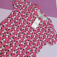 تیشرت و شلوار ست (نخ پنبه طرح پنگوئن)