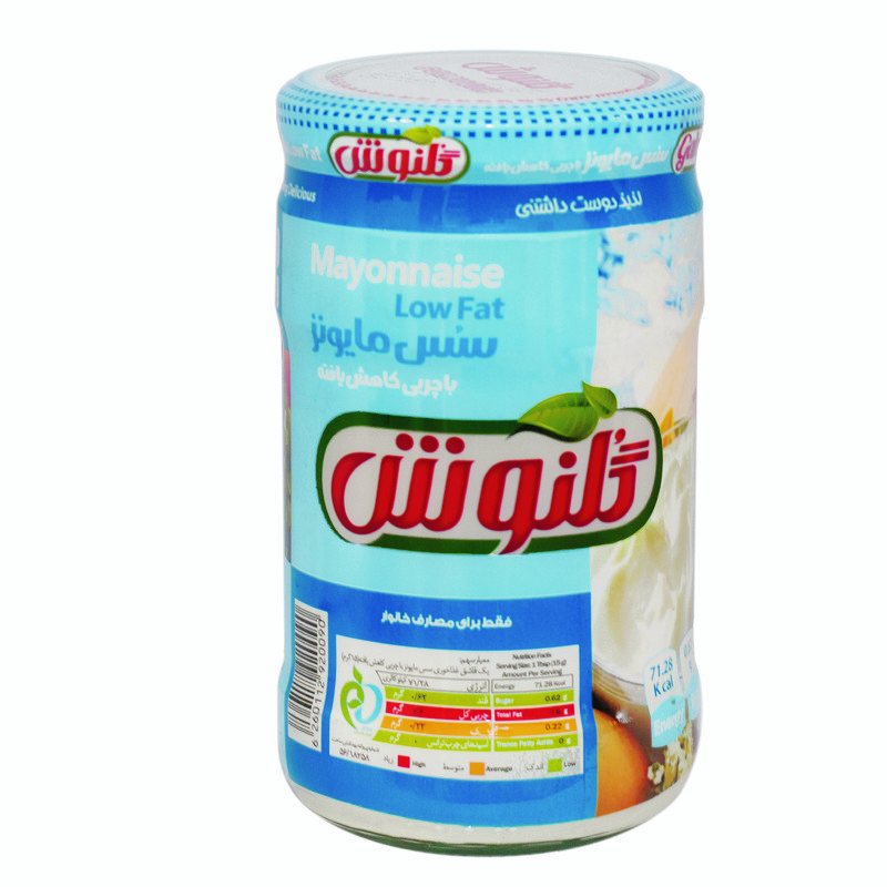 سس مایونز با چربی کاهش یافته گلنوش - 600 گرم