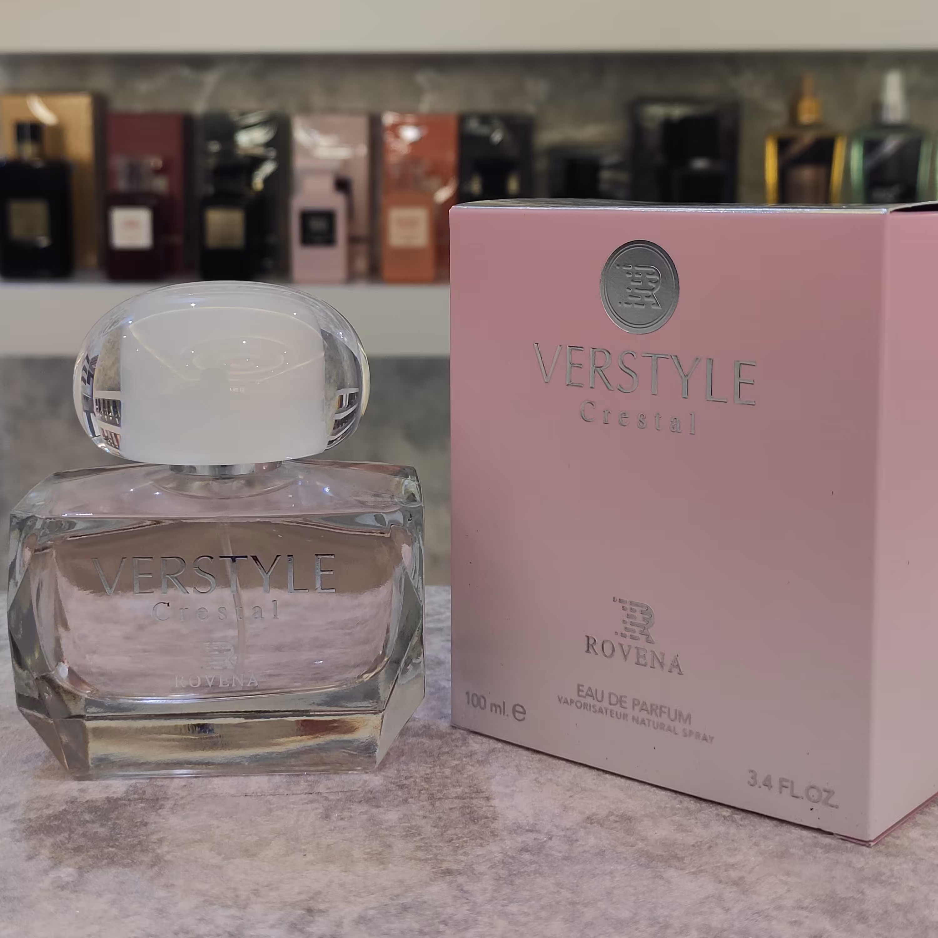 عطر ادکلن  ورساچ صورتی روونا 100 میل verstyle crestal رایحه ورساچه برایت کریستال