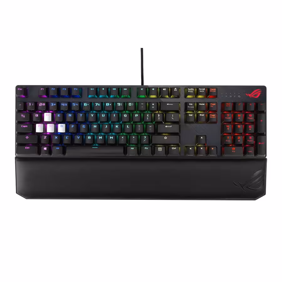 قیمت و خرید کیبورد گیمینگ باسیم ایسوس مدل ROG Strix Scope Deluxe Red Switch | یاس ارتباط