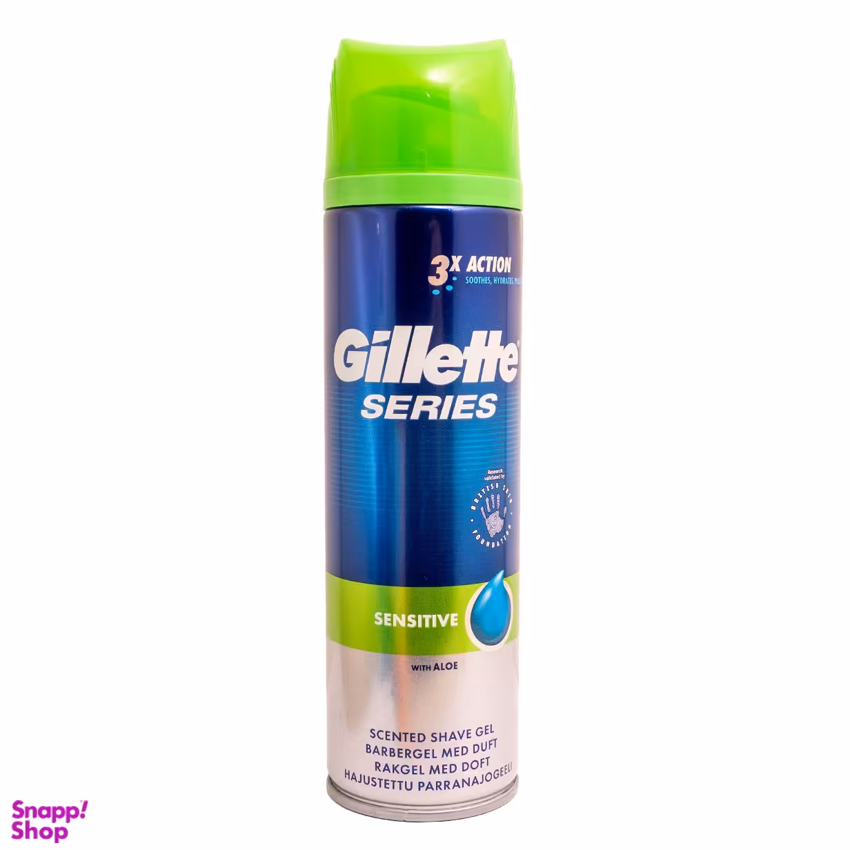 ژل اصلاح ژیلت مدل 3X Sensitive حجم 200 میلی لیتر