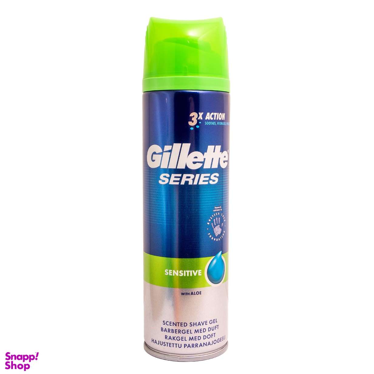 ژل اصلاح ژیلت مدل 3X Sensitive حجم 200 میلی لیتر
