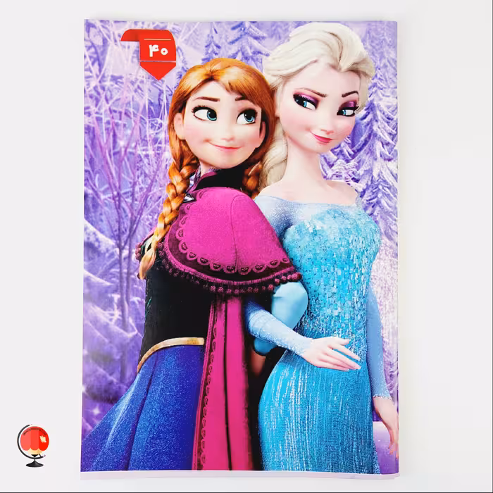 دفتر 40 برگ منگنه ای  طرح فروزن کد 1992