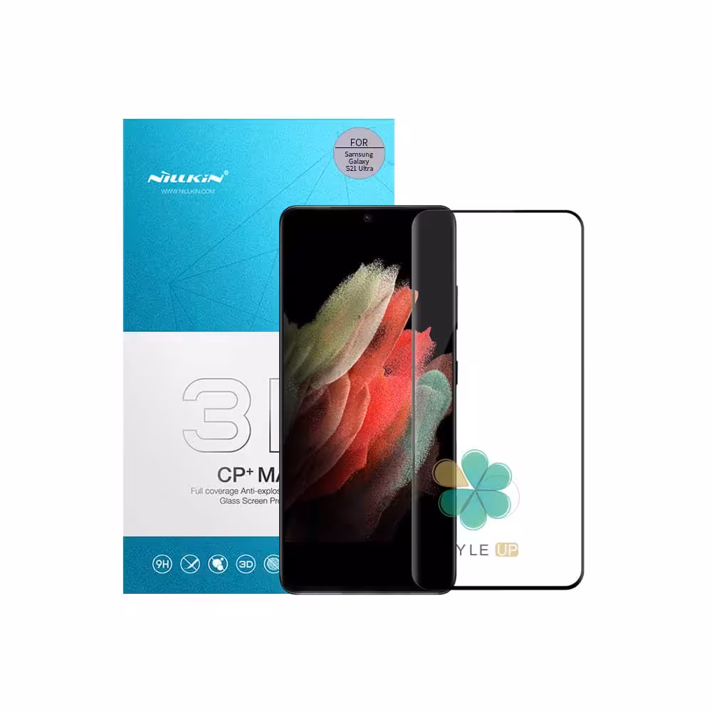 گلس 3D نیلکین گوشی سامسونگ Galaxy S21 Ultra مدل CP  Max