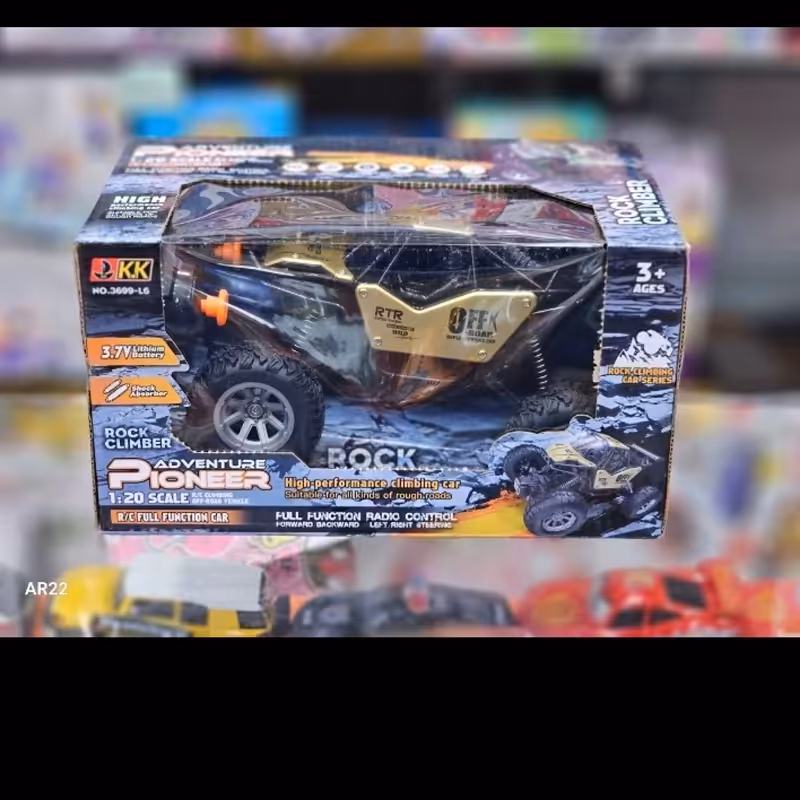 اسباب بازی ماشین کنترلی چراغدار فلزی