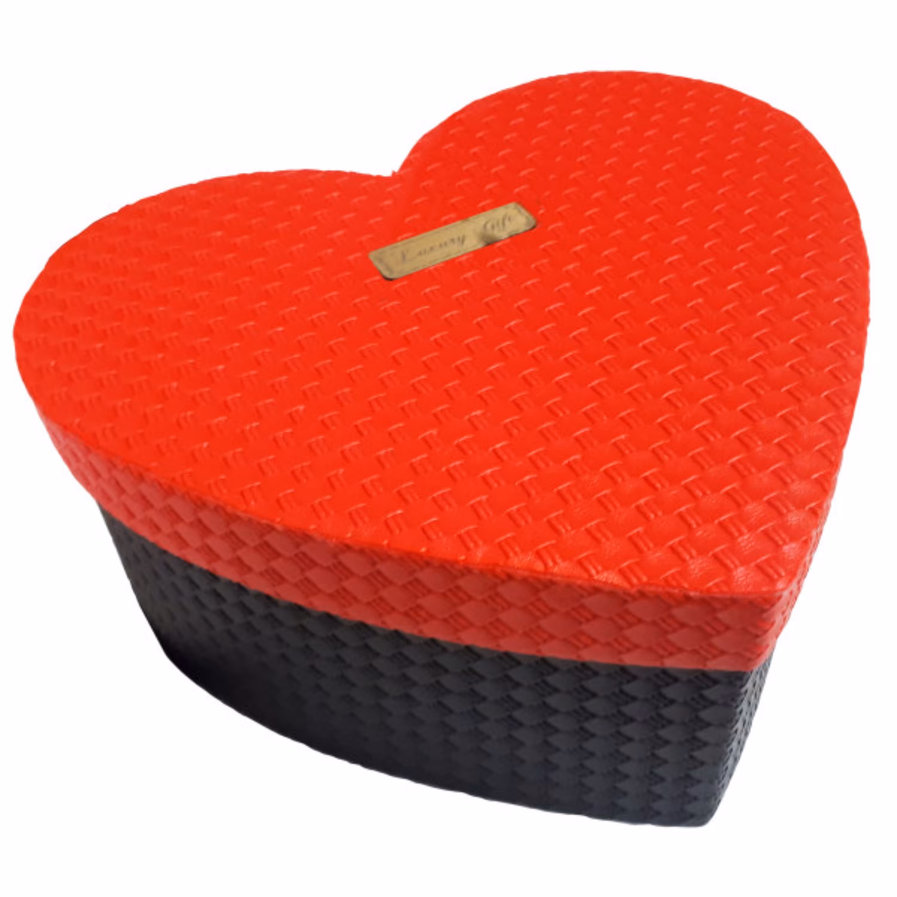 جعبه هدیه قلب چرمی دو رنگ پنج سایز