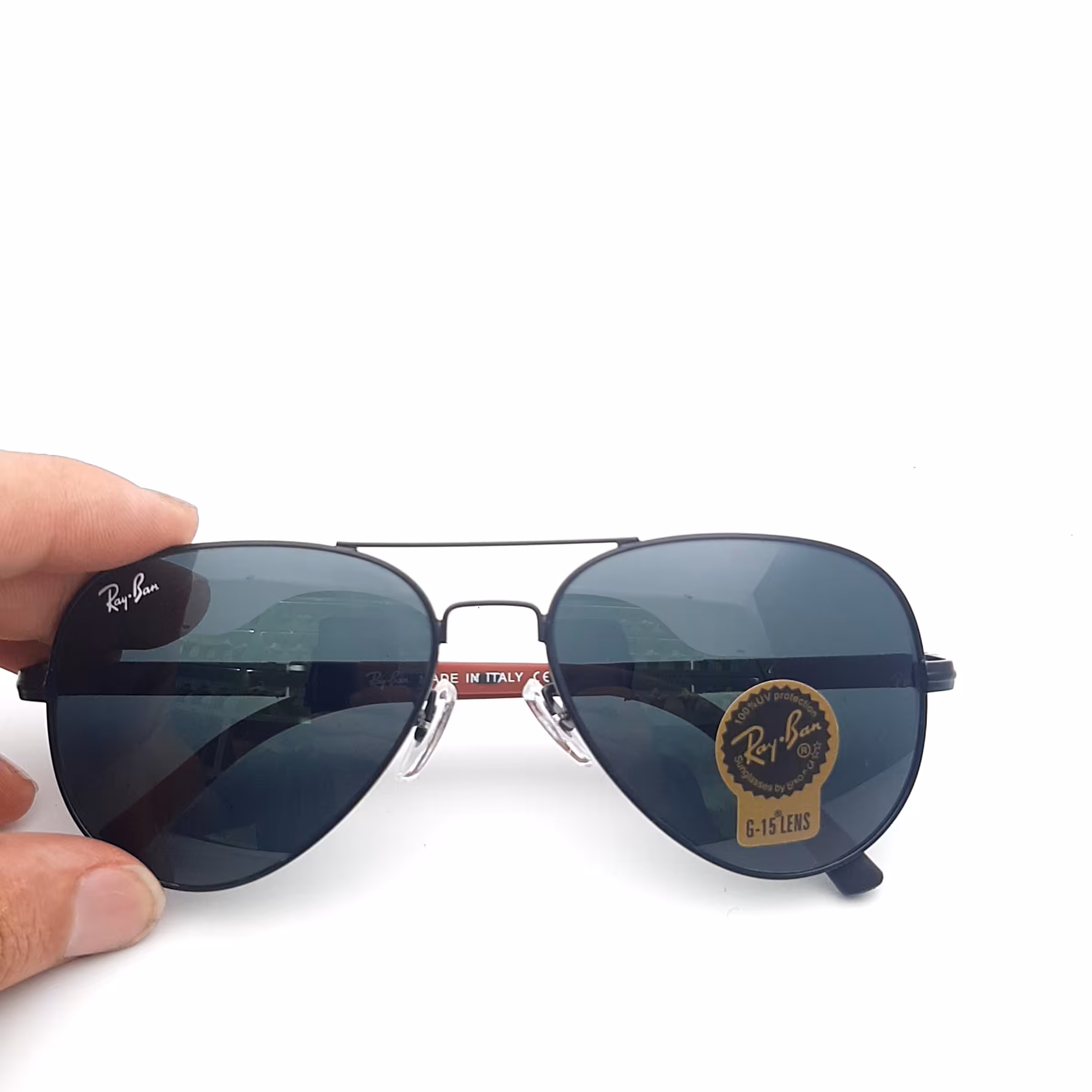 عینک آفتابی خلبانی ریبن شیشه یووی 400 مناسب آقایان. ارسال رایگان 