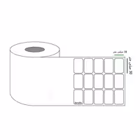 خرید برچسب پرینتر لیبل زن ابعاد 30 × 18 میلی متر رول 6000 عددی