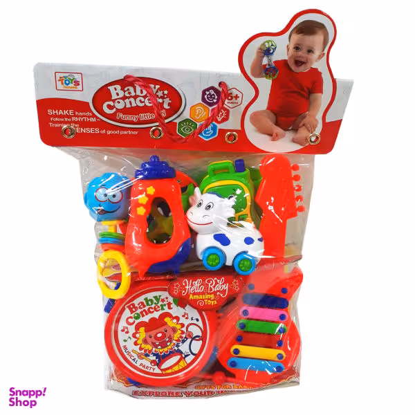 جغجغه مدل BABY CONCERT کد 320 مجموعه 8 عددی